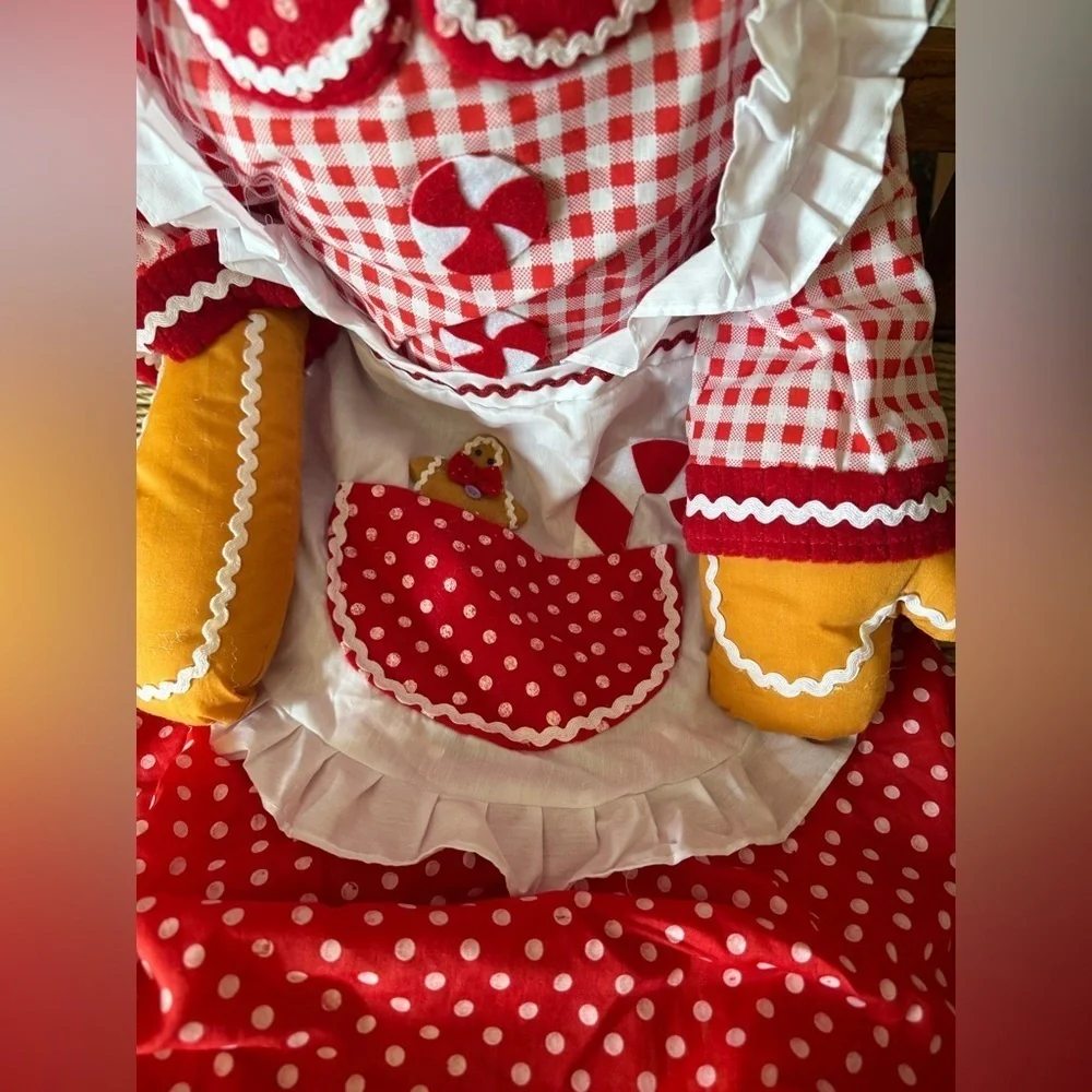 Rare Vintage 4 Feet Tall Gingerbread Man Holiday Decor